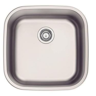 Imagem de Cuba de Embutir ou Sobrepor 40cm Tramontina Inox Escovado 28L Cozinha Modelo Aria Maxi 40 BS