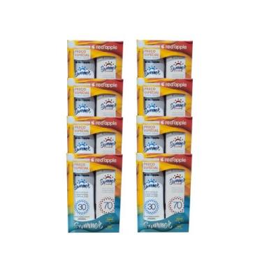 Imagem de Kit 8 Protetor Solar Corporal 30 + Facial 70 kit Summer Red - RED APPL