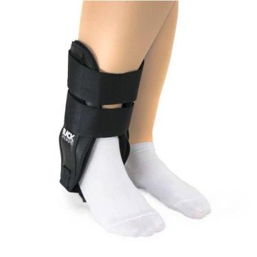 Imagem de Tornozeleira Salvapé Soft Cast AIR Black REF 602, Direito