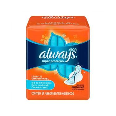 Imagem de Absorvente Always com Abas Super Protecao Seca c/8un