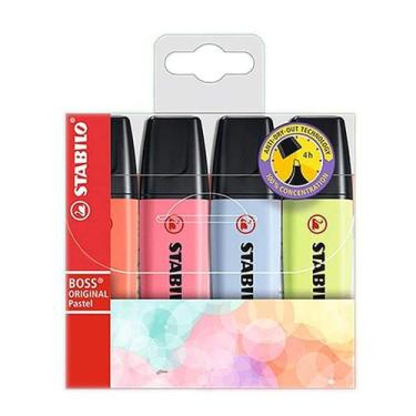 Imagem de Marca Texto Stabilo Boss Pastel 4 Cores Novas 70/4-3