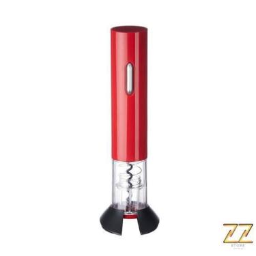 Imagem de Abridor de Vinho Garrafa Eletrico - Emborrachado - ZZ,  Vermelho