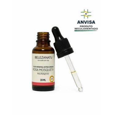 Imagem de Óleo Vegetal de Rosa Mosqueta Extra Virgem 20ml  100 Puro  BelezaNatu 
