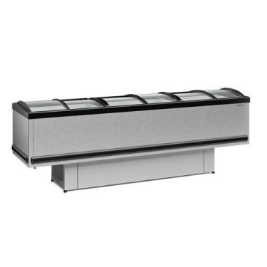 Imagem de Ilha Plus Dupla Ação Vidro Curvo GESV290C Inox 110V Gelopar, 110V