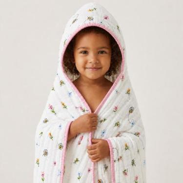Imagem de Toalha de Banho Toalhão Bebe Criança Grande RN Soft Capuz de Fralda 10