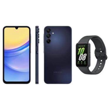 Imagem de Smartphone Samsung Galaxy A15 6,5 128GB Azul - Escuro 5G + Smartband G