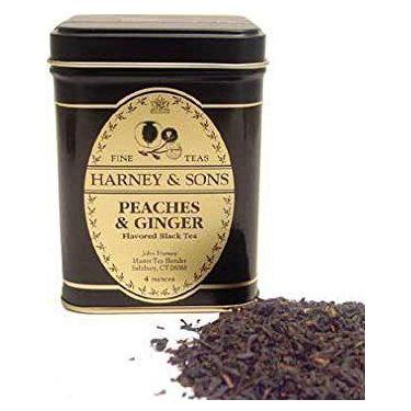 Imagem de Chá Harney & Sons Peaches & Ginger 4 onças de folhas soltas