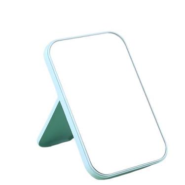 Imagem de Espelho de mesa maquiagem pentear dobrável portátil camarim Cor:Roxo -