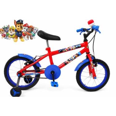 Imagem de Bicicleta Infantil Masculina Aro 16 - Vermelha - Personagem - OLK Bike