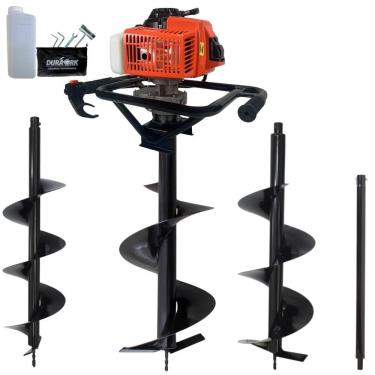 Imagem de Perfurador de Solo DPS623GE60 com Motor 62cc 3HP e Sistema Easy Start Laranja 3 Brocas 80X20CM 80X25CM 80X30CM
