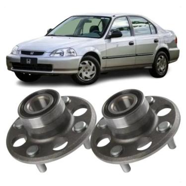 Imagem de Par Cubo De Roda Traseiro Honda Civic 1.6 16V 1996 Até 2000 C11H963 - 