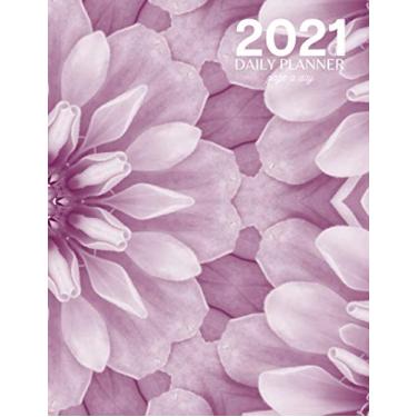 Imagem de Daily Planner 2021 Page a Day: Simple Daily Calendar 2021 , Daily Calendar Organizer Journal Diary , Floral Cover