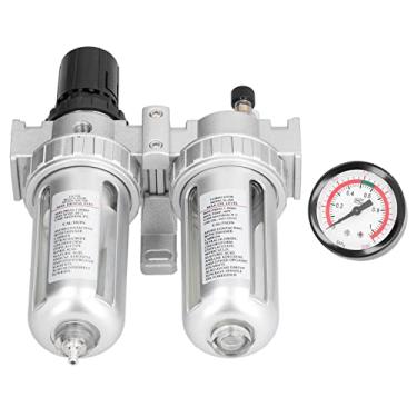 Imagem de Kit de medidor de secador de lubrificador, regulador de pressão de filtro de ar, tratamento de fonte de ar para engenharia mecânica (SFC200)