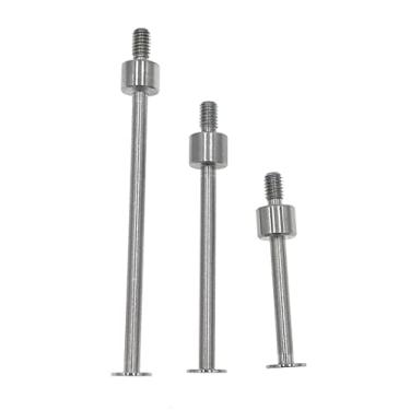 Imagem de suxing Pontos de contato planos para medidor de profundidade do relógio comparador 0,4 mm Espessura 5 mm Diâmetro M2,5 Rosca (Conjunto A)
