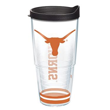 Imagem de Tervis Feito nos EUA com parede dupla University of Texas Longhorns copo isolado mantém as bebidas frias e quentes, 700 ml, ártico