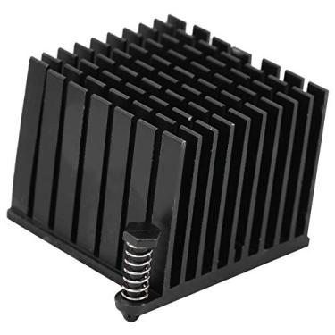 Imagem de Dissipador de calor de alumínio, 10 peças/conjunto de dissipador de calor para placa principal, CPU/tubo de vácuo, bloco de dissipador de calor, preto