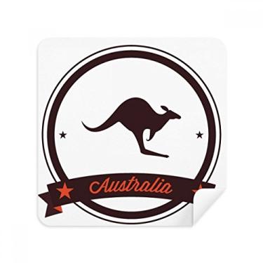 Imagem de Óculos de ilustração com emblema do Canguru Sabor Austrália, tecido de camurça, 2 unidades