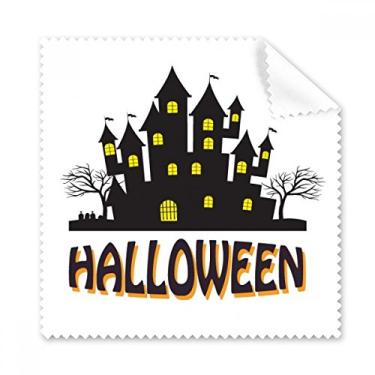 Imagem de Pano de limpeza Happy Halloween Castelo de terror Limpador de óculos de tela de telefone 5 peças