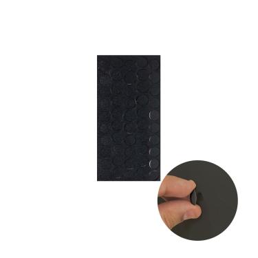 Imagem de Tapa Furo Adesivo Preto Tx 13 mm Cartela com 50 Unidades