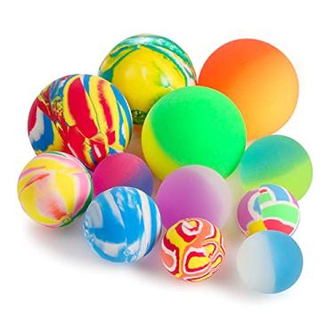 Imagem de Pllieay 12 peças de bolas que balançam, 3 tamanhos de cores mistas, bolas saltitantes e bolas que balançam para crianças