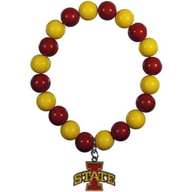 Imagem de Pulseira feminina NCAA Siskiyou Sports Iowa State Cyclones Fan Bead Bracelete tamanho único cor do time