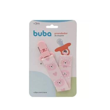 Imagem de Prendedor De Chupeta - Ursinho Rosa - Buba 14494