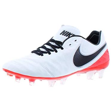 Imagem de Nike Women's Tiempo Legend VI FG Soccer Shoe (5.5 B(M) US, White/Bright Crimson-Black)