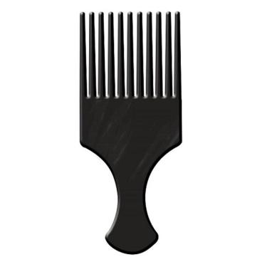Imagem de Pente Plástico Afro Com Dentes Largos Preto
