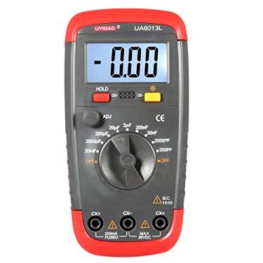 Imagem de Qudai UA6013L alta precisão Digital LCD Capacitor testador medidor de capacitância NP