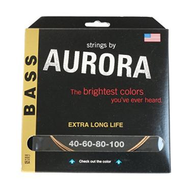 Imagem de Aurora Cordas de baixo coloridas premium AURGLDB40-100, ouro, 40 - 100
