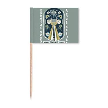 Imagem de Universo e alienígena Monster Palito de Dente Marcador Topper Decoração de Festa