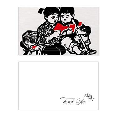 Imagem de Boné para meninos e meninas, mochila livro patriotismo cartão de agradecimento papel de aniversário saudação casamento apreciação