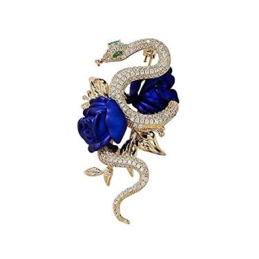 Imagem de KIZQYN Broche feminino moda versátil pino criatividade estilo animal broche personalidade única broche decote jóias decoração acessório fantasia