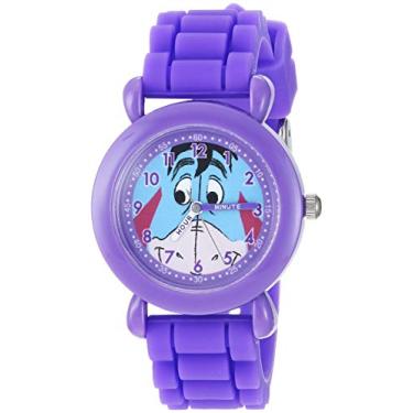 Imagem de Disney Relógio analógico de quartzo para meninos com pulseira de silicone, roxo, 15,5 (modelo: WDS000622)