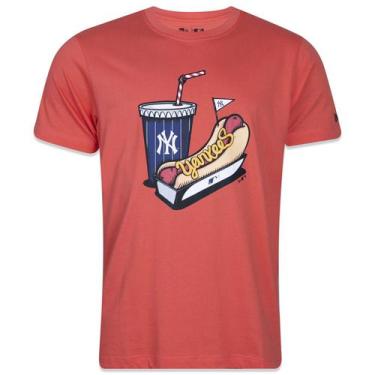 Imagem de Camiseta New Era Regular Manga Curta New York Yankees Have Fun Hot Dog