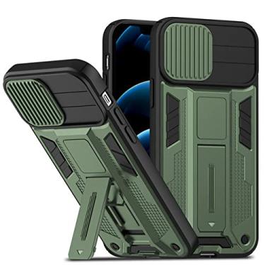Imagem de Para iPhone 13 Slide Armor Capa de telefone à prova de choque para iPhone 12 11 13Pro Max XR XS Max X 14Pro max Tampa traseira do suporte de anel magnético, T11, para iPhone 13