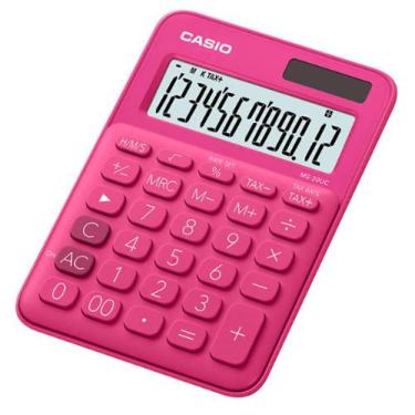 Imagem de Calculadora Casio Básica Solar E Bateria Ms-20Uc-Rd - Pink