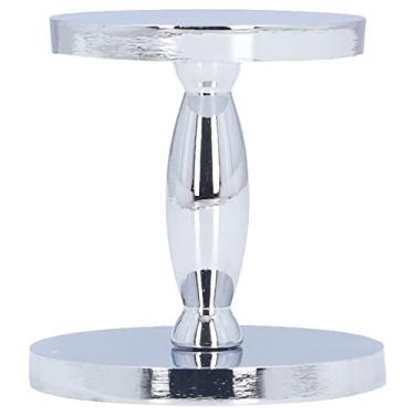 Imagem de Tamper manual de liga de zinco prateado de dois lados para café expresso com duas extremidades compactador de pó de café ferramenta barista para pressão manual martelo de pó compactador para café
