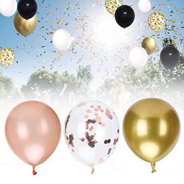 Imagem de Balão de festa de aniversário, conjunto de balões, balões de confete para decorações de formatura e casamento (conjunto B)