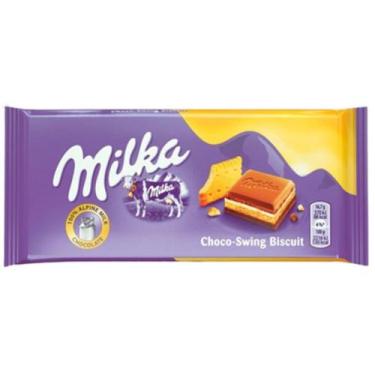 Imagem de Milka Cream & Biscuit Importado Da Polônia 100G