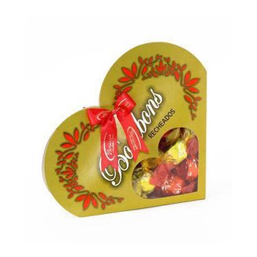 Imagem de Coração Caixa Com Bombons 180G Borússia Chocolates - Borússia Chocolat