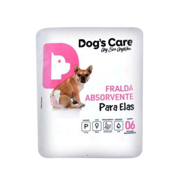 Imagem de Fralda Para Femeas Tam P - Pacote Com 6 Unidades - Dogs Care