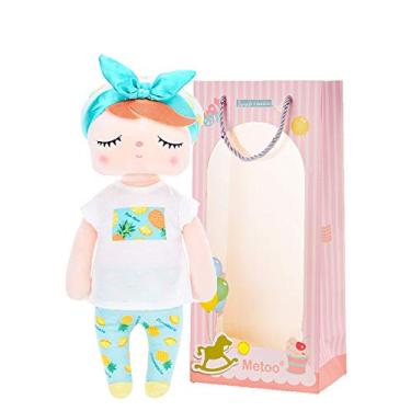 Imagem de Boneca Angela Fruta Abacaxi 33cm, Metoo, Azul