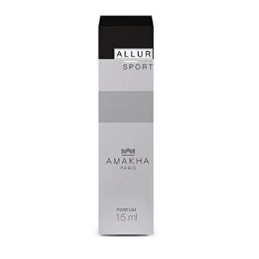 Imagem de Perfume Allur Masculino Amakha - Parfum 15ml - De Bolso Referencia Grife Allure Sport