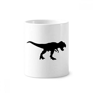 Imagem de Porta-canetas Dinosaur Black Bones Die Out escova de dentes caneca, suporte de cerâmica