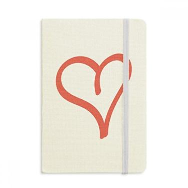 Imagem de Caderno em formato de coração para dia dos namorados, capa dura em tecido oficial
