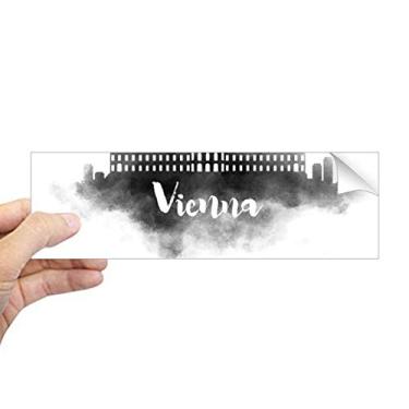 Imagem de DIYthinker Adesivo retangular de paisagem de Viena, Áustria, tinta de paisagem, decalque de janela