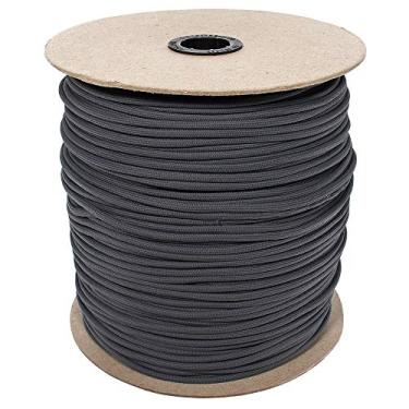 Imagem de PARACORD PLANET Marca Nylon 250 kg Tipo III Grau Comercial 7 Cordões Paracord Feito nos EUA Carretéis de 1000 metros (Metal de Arma)