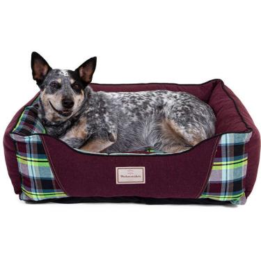 Imagem de Cama Reciclato Scot Xadrez Vinho - Tam. 01