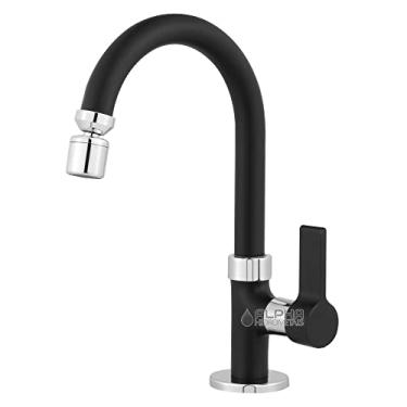 Imagem de Torneira Banheiro Pia Bancada Bica Móvel Metal Black Edition